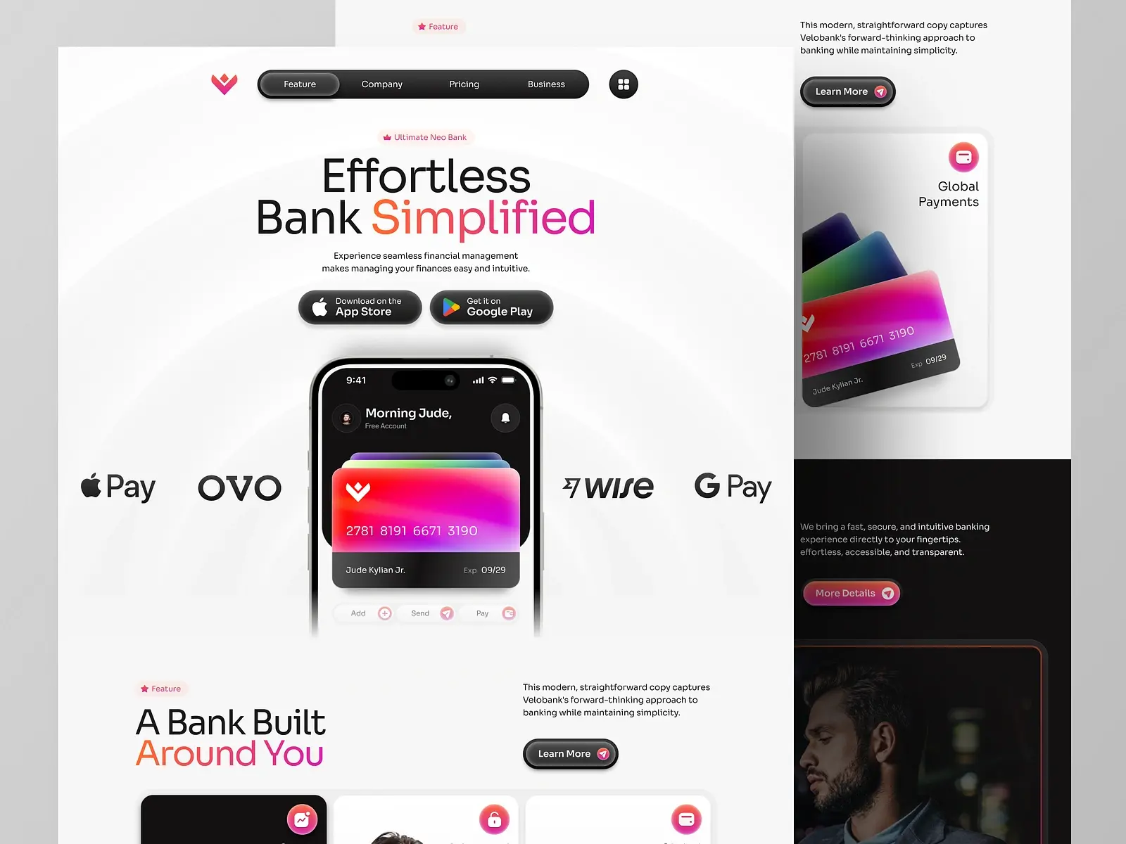 Velobank Landing Page